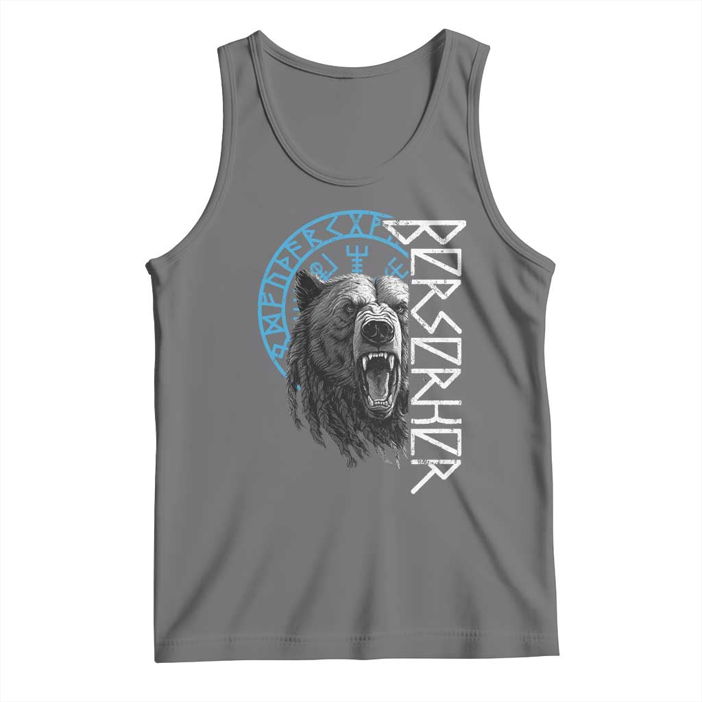 Viking Berserker Bear Warrior Odin Runes Nordic Compass Tank Top - Wonder Print Shop