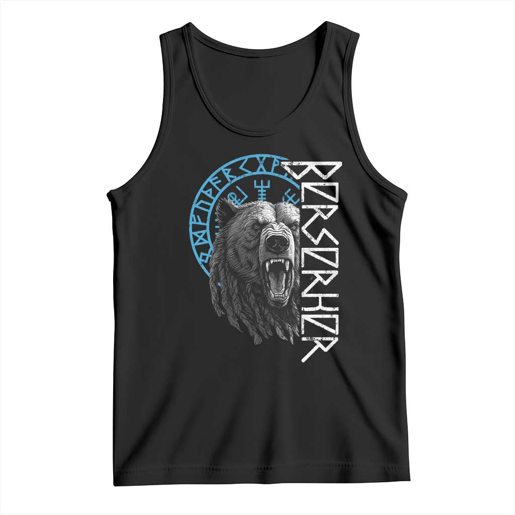 Viking Berserker Bear Warrior Odin Runes Nordic Compass Tank Top - Wonder Print Shop
