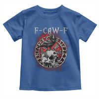 Funny F Caw F Viking Crow Toddler T Shirt Vegvisir Black Bird Gothic Skull Adult Humor - Wonder Print Shop