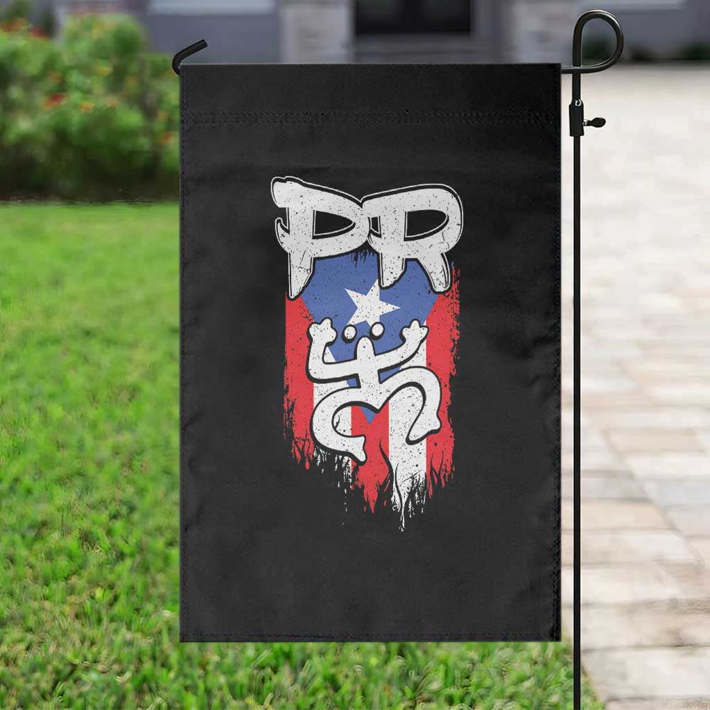 Puerto Rico Flag Hispanic Heritage Month Boricua Taino Coqui Frog Garden Flag - Wonder Print Shop