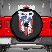 Puerto Rico Flag Hispanic Heritage Month Boricua Taino Coqui Frog Spare Tire Cover - Wonder Print Shop