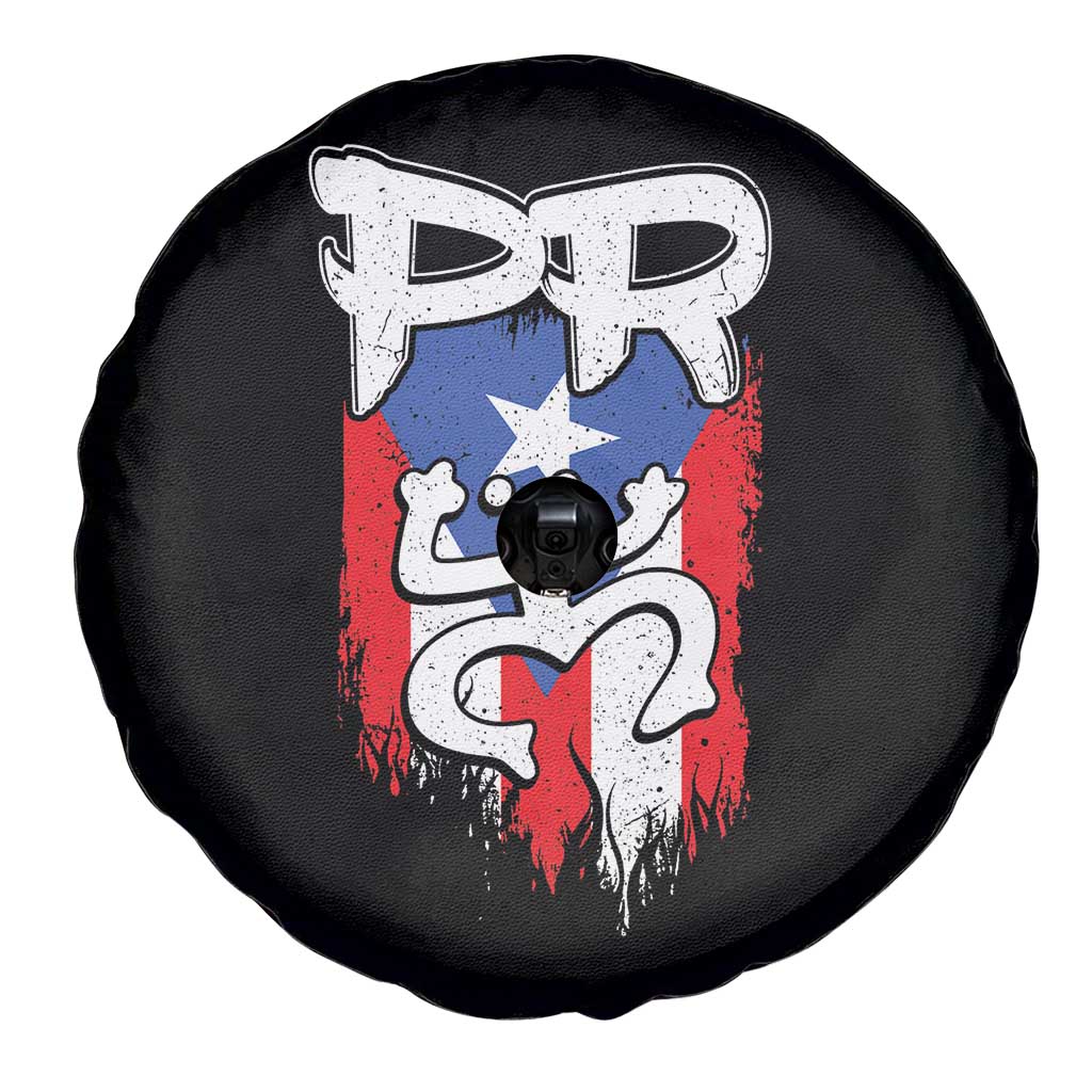 Puerto Rico Flag Hispanic Heritage Month Boricua Taino Coqui Frog Spare Tire Cover - Wonder Print Shop