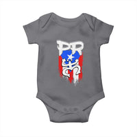 Puerto Rico Flag Hispanic Heritage Month Boricua Taino Coqui Frog Baby Onesie - Wonder Print Shop