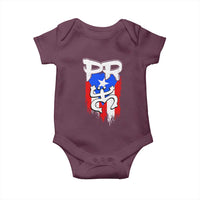 Puerto Rico Flag Hispanic Heritage Month Boricua Taino Coqui Frog Baby Onesie - Wonder Print Shop