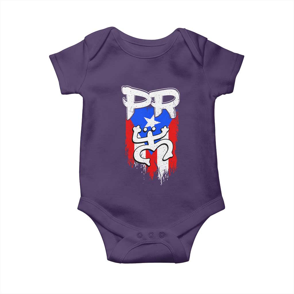 Puerto Rico Flag Hispanic Heritage Month Boricua Taino Coqui Frog Baby Onesie - Wonder Print Shop