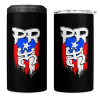 Puerto Rico Flag Hispanic Heritage Month Boricua Taino Coqui Frog 4 in 1 Can Cooler Tumbler - Wonder Print Shop