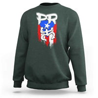 Puerto Rico Flag Hispanic Heritage Month Boricua Taino Coqui Frog Sweatshirt - Wonder Print Shop