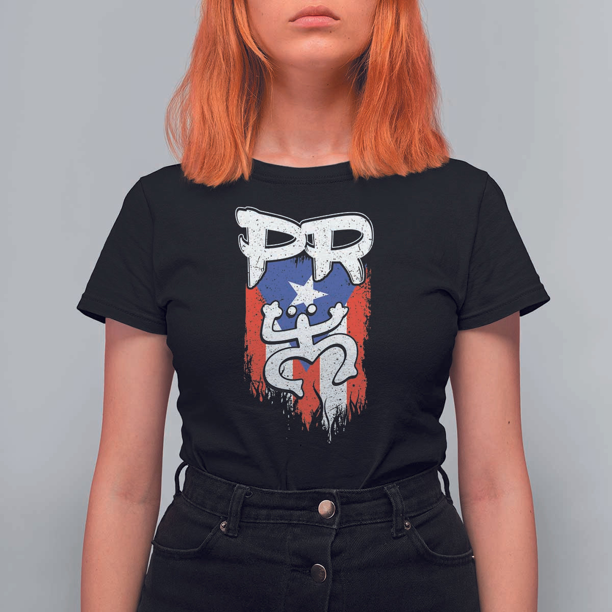 Puerto Rico Flag Hispanic Heritage Month Boricua Taino Coqui Frog T Shirt For Women - Wonder Print Shop