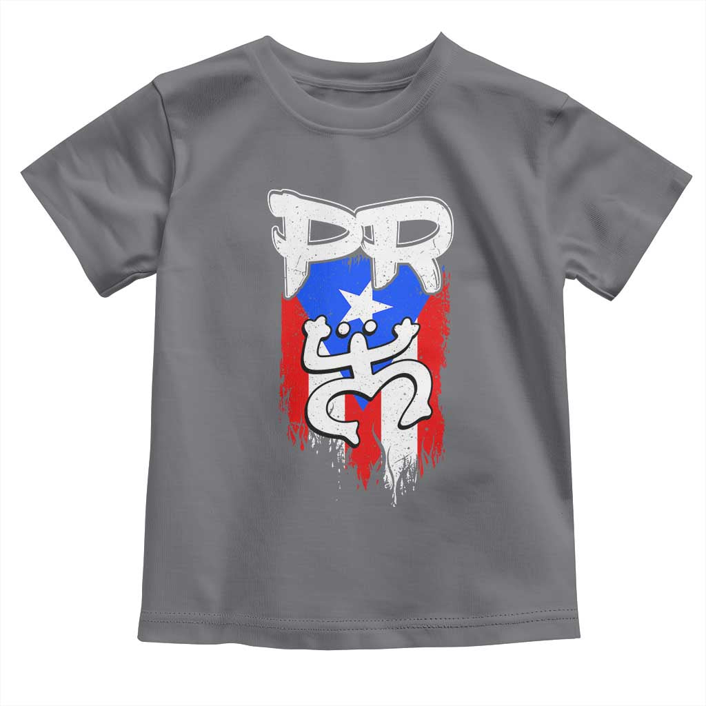 Puerto Rico Flag Hispanic Heritage Month Boricua Taino Coqui Frog Toddler T Shirt - Wonder Print Shop