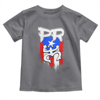Puerto Rico Flag Hispanic Heritage Month Boricua Taino Coqui Frog Toddler T Shirt - Wonder Print Shop
