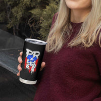 Puerto Rico Flag Hispanic Heritage Month Boricua Taino Coqui Frog Tumbler Cup - Wonder Print Shop