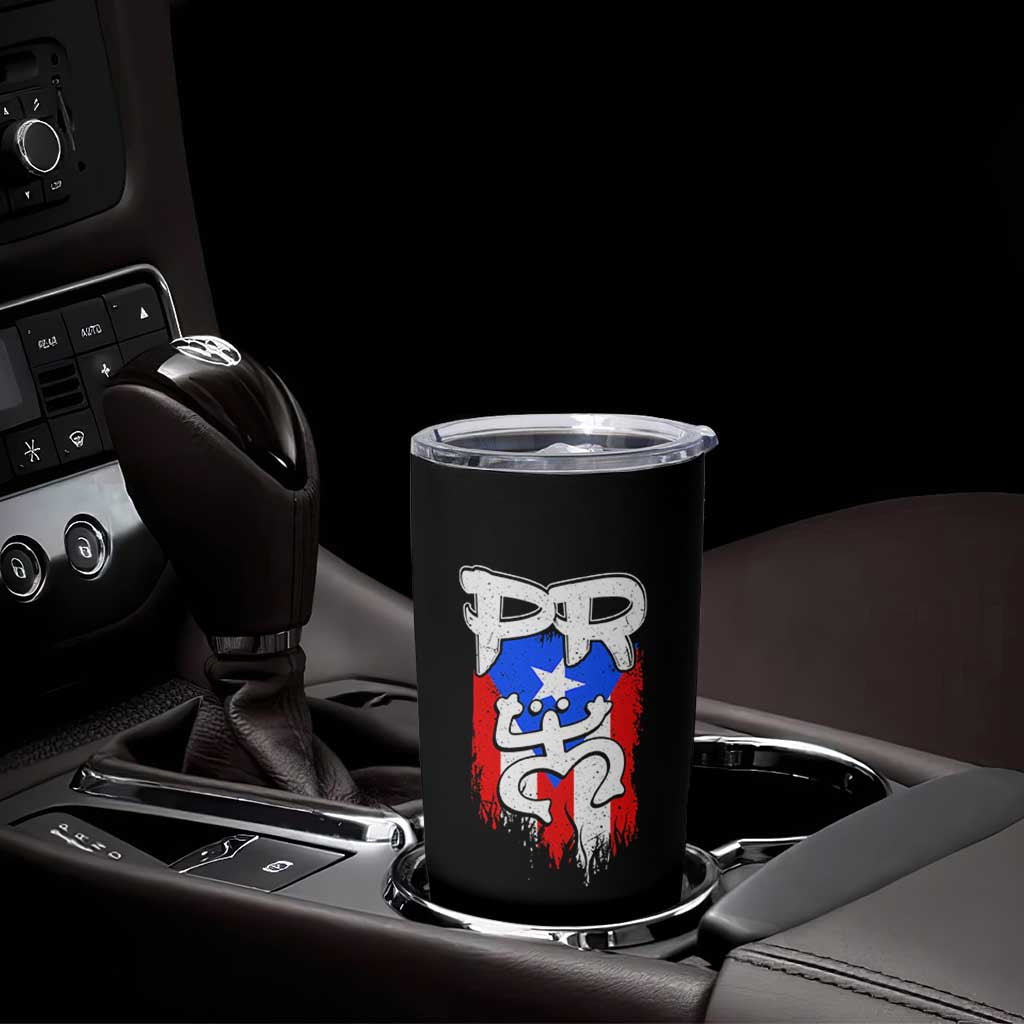 Puerto Rico Flag Hispanic Heritage Month Boricua Taino Coqui Frog Tumbler Cup - Wonder Print Shop