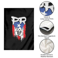 Puerto Rico Flag Hispanic Heritage Month Boricua Coqui Frog Garden Flag - Wonder Print Shop