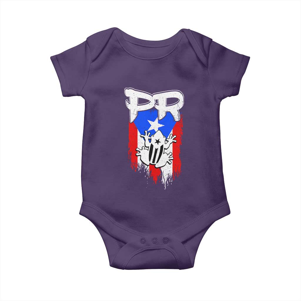 Puerto Rico Flag Hispanic Heritage Month Boricua Coqui Frog Baby Onesie - Wonder Print Shop