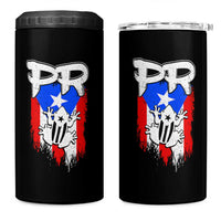 Puerto Rico Flag Hispanic Heritage Month Boricua Coqui Frog 4 in 1 Can Cooler Tumbler - Wonder Print Shop