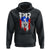 Puerto Rico Flag Hispanic Heritage Month Boricua Coqui Frog Hoodie - Wonder Print Shop