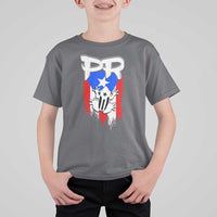 Puerto Rico Flag Hispanic Heritage Month Boricua Coqui Frog T Shirt For Kid - Wonder Print Shop