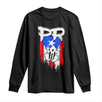 Puerto Rico Flag Hispanic Heritage Month Boricua Coqui Frog Long Sleeve Shirt - Wonder Print Shop
