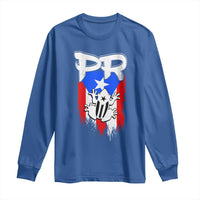 Puerto Rico Flag Hispanic Heritage Month Boricua Coqui Frog Long Sleeve Shirt - Wonder Print Shop