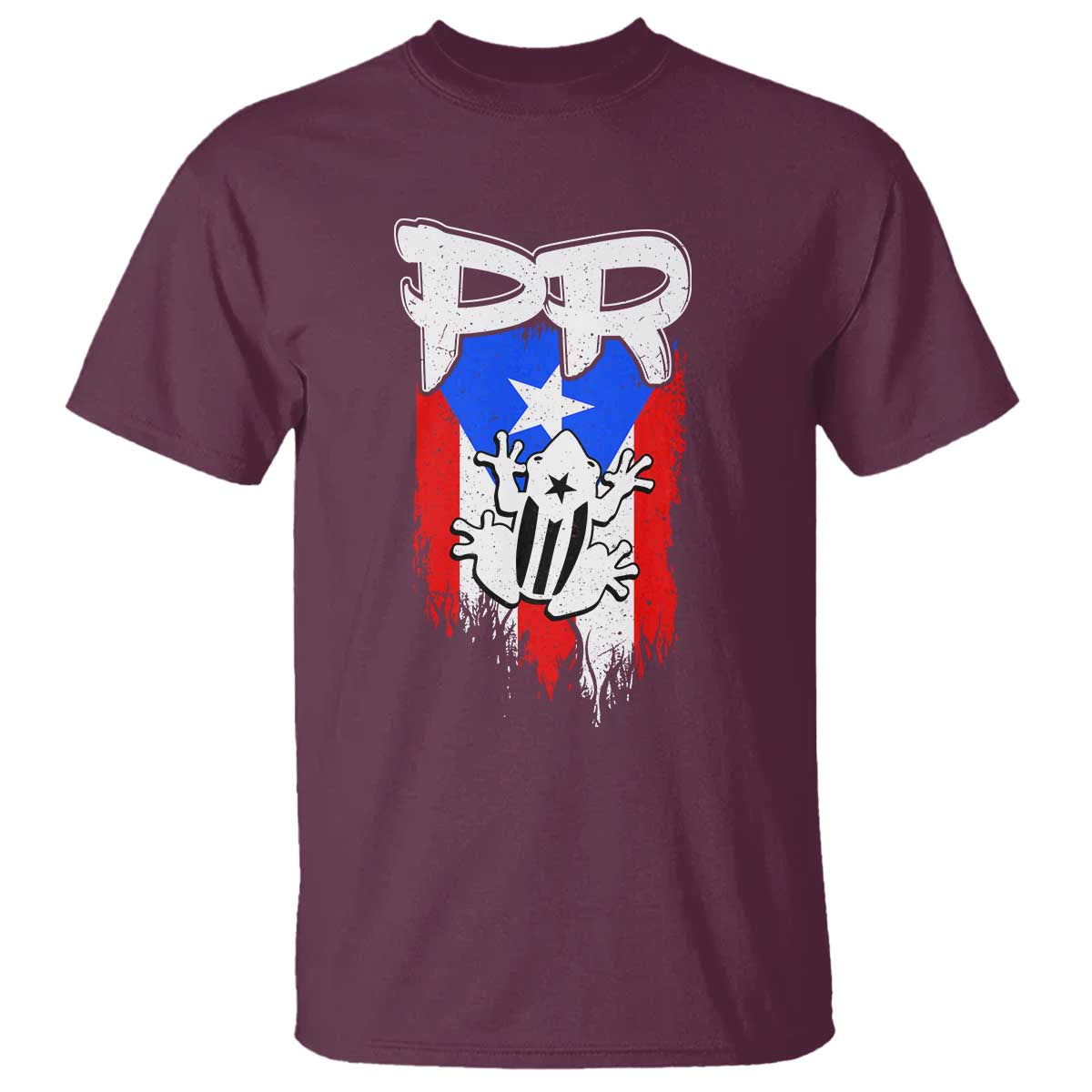 Puerto Rico Flag Hispanic Heritage Month Boricua Coqui Frog T Shirt - Wonder Print Shop