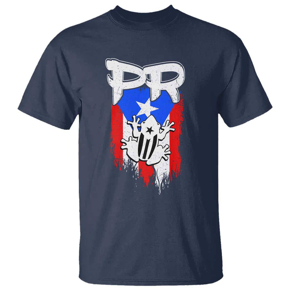 Puerto Rico Flag Hispanic Heritage Month Boricua Coqui Frog T Shirt - Wonder Print Shop