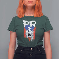 Puerto Rico Flag Hispanic Heritage Month Boricua Coqui Frog T Shirt For Women - Wonder Print Shop