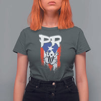 Puerto Rico Flag Hispanic Heritage Month Boricua Coqui Frog T Shirt For Women - Wonder Print Shop