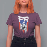 Puerto Rico Flag Hispanic Heritage Month Boricua Coqui Frog T Shirt For Women - Wonder Print Shop