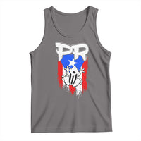Puerto Rico Flag Hispanic Heritage Month Boricua Coqui Frog Tank Top - Wonder Print Shop