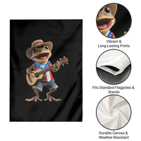 Puerto Rico Coqui Frog Puerto Rican Flag Taino Boricua Guitar Garden Flag - Wonder Print Shop