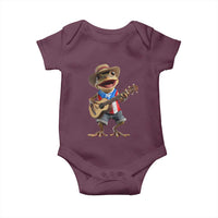 Puerto Rico Coqui Frog Puerto Rican Flag Taino Boricua Guitar Baby Onesie - Wonder Print Shop