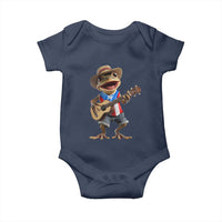 Puerto Rico Coqui Frog Puerto Rican Flag Taino Boricua Guitar Baby Onesie - Wonder Print Shop