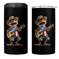 Puerto Rico Coqui Frog Puerto Rican Flag Taino Boricua Guitar 4 in 1 Can Cooler Tumbler - Wonder Print Shop