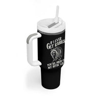 Funny If I Ever Get Rabies You're High On My Bitin' List Racoon Tumbler With Handle - Wonder Print Shop
