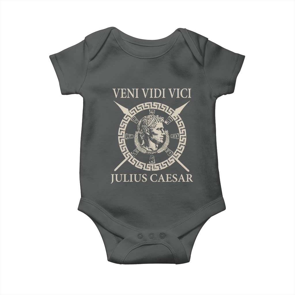Julius Caesar Baby Onesie Veni Vidi Vici Roman History - Wonder Print Shop
