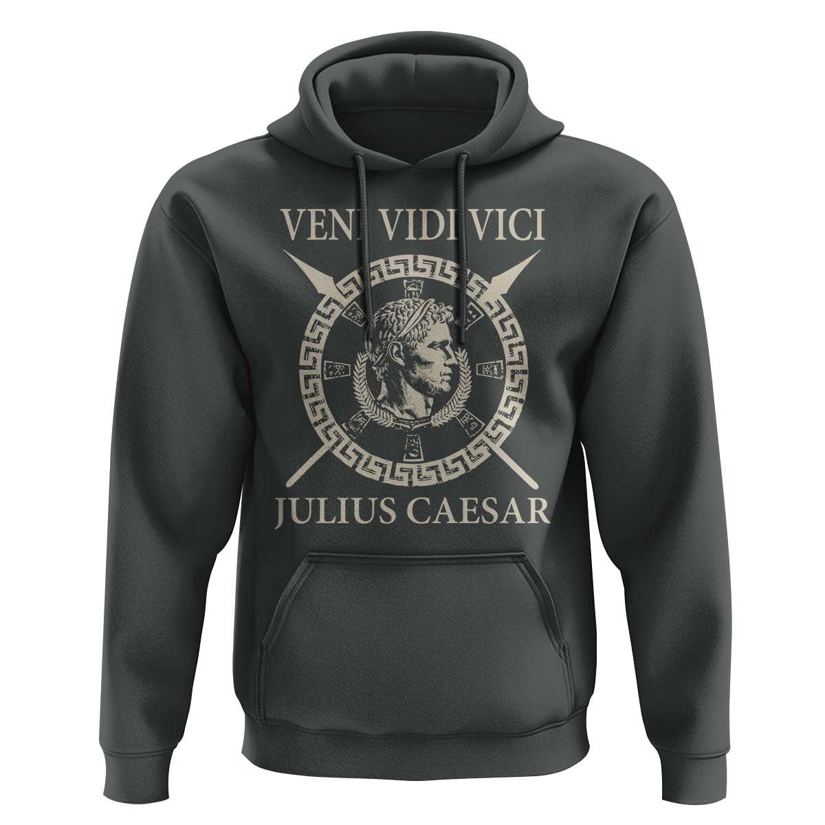 Julius Caesar Hoodie Veni Vidi Vici Roman History - Wonder Print Shop
