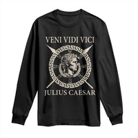 Julius Caesar Long Sleeve Shirt Veni Vidi Vici Roman History - Wonder Print Shop