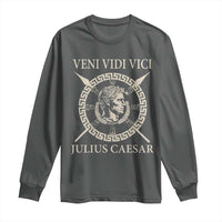 Julius Caesar Long Sleeve Shirt Veni Vidi Vici Roman History - Wonder Print Shop