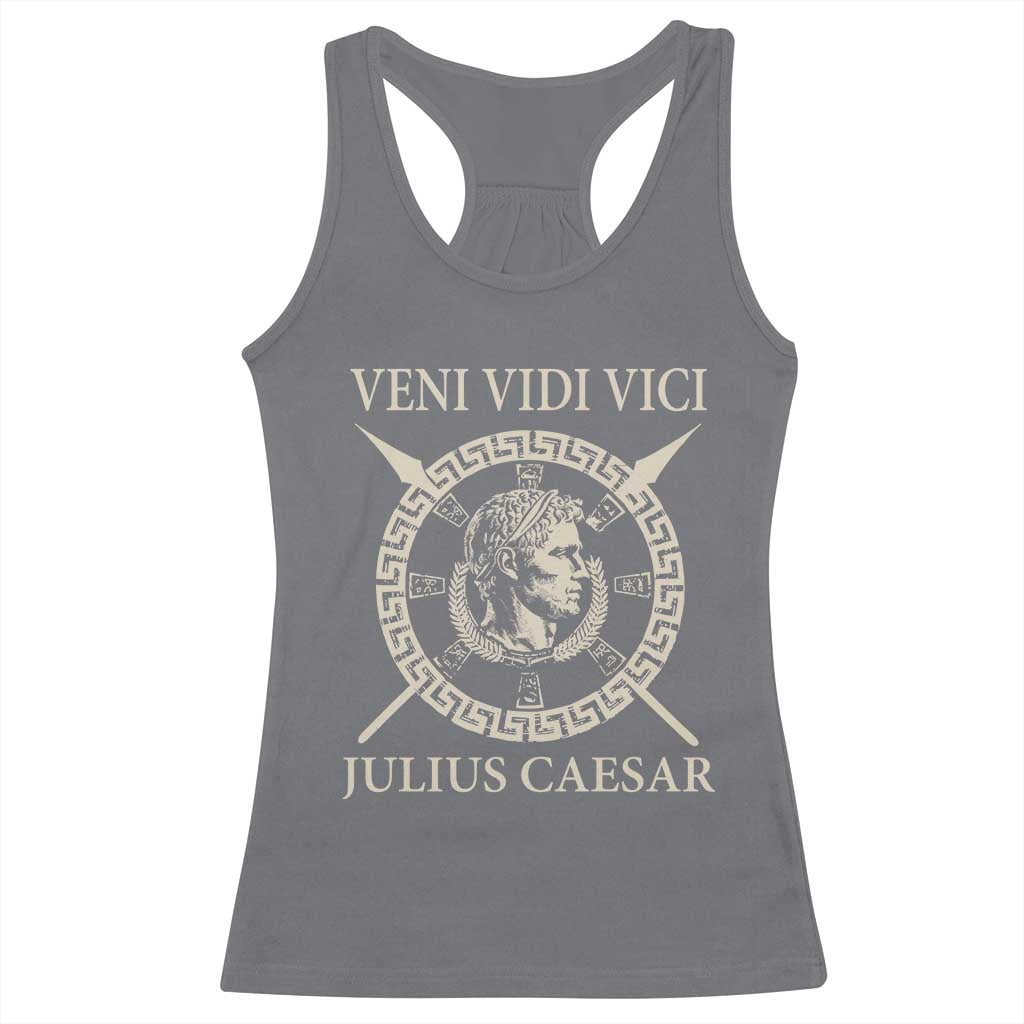 Julius Caesar Racerback Tank Top Veni Vidi Vici Roman History - Wonder Print Shop