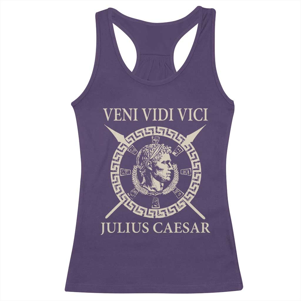 Julius Caesar Racerback Tank Top Veni Vidi Vici Roman History - Wonder Print Shop
