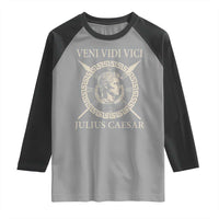 Julius Caesar Raglan Shirt Veni Vidi Vici Roman History - Wonder Print Shop