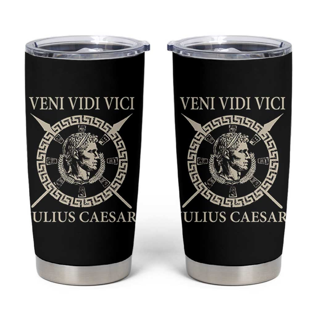 Julius Caesar Tumbler Cup Veni Vidi Vici Roman History - Wonder Print Shop