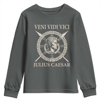 Julius Caesar Youth Sweatshirt Veni Vidi Vici Roman History - Wonder Print Shop