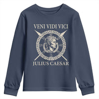 Julius Caesar Youth Sweatshirt Veni Vidi Vici Roman History - Wonder Print Shop