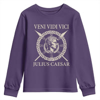 Julius Caesar Youth Sweatshirt Veni Vidi Vici Roman History - Wonder Print Shop