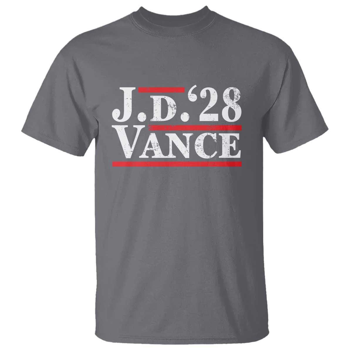J.D Vance'28 T Shirt US Presidential Election Vintage Stripes - Wonder Print Shop
