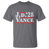 J.D Vance'28 T Shirt US Presidential Election Vintage Stripes - Wonder Print Shop