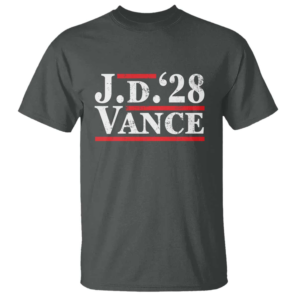 J.D Vance'28 T Shirt US Presidential Election Vintage Stripes - Wonder Print Shop