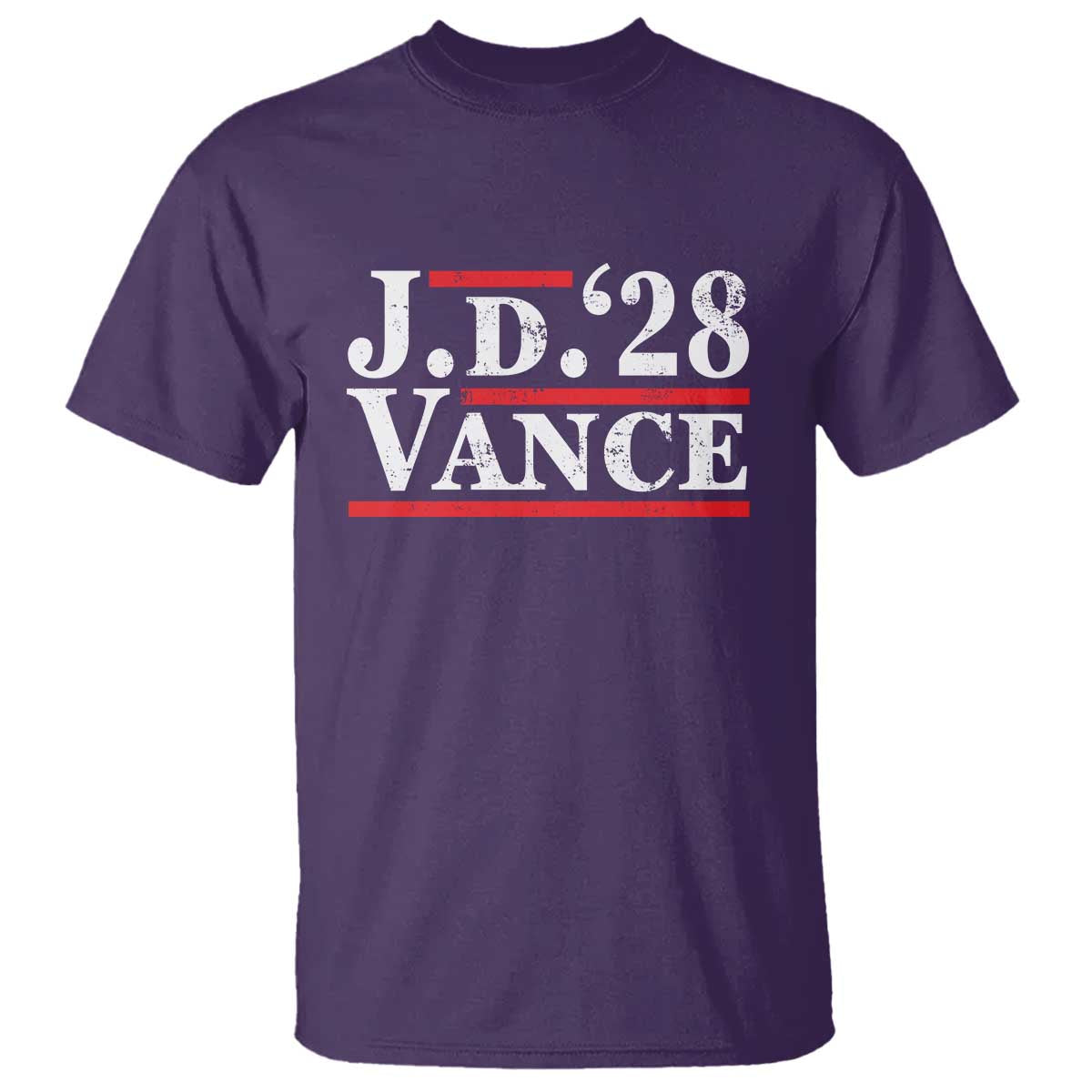 J.D Vance'28 T Shirt US Presidential Election Vintage Stripes - Wonder Print Shop