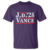 J.D Vance'28 T Shirt US Presidential Election Vintage Stripes - Wonder Print Shop